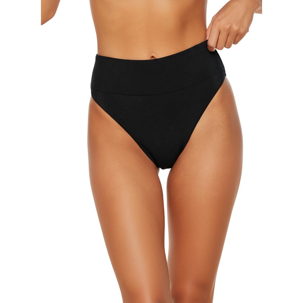 Beach Riot Black High-Waisted Bikini Bottom